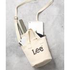 ショルダーバッグ バッグ Lee/リー キャンバス プリントロゴ 丸底 バケツ型 2WAYバッグ レディース メンズ