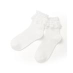 靴下 レースフリルショートソックス レディース