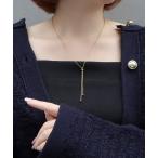 ネックレス blackdia ocean 金属アレルギー対応 スライダーボウタイネックレス レディース