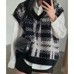 ベスト ジレ ニットベスト レディース ニットジレ秋冬 レディース
