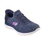 ショッピングタイ スリッポン レディース SKECHERS SUMMITS-DAZZLING HAZE / スケッチャーズ サミッツ-ダズリングヘイズ「幅広 ワイドタイ