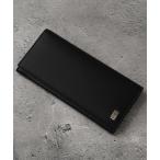 財布 「DUNHILL/ダンヒル」本革 ロゴ刻印メタルプレート 長財布 メンズ