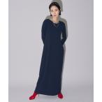 ワンピース レディース 2way Uneck rib long dress/2way Uネックリブロングドレス