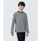 tシャツ 紳士　天竺編みクルーネック長袖Ｔシャツ（ボーダー） メンズ レディース