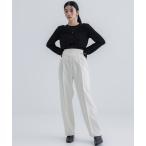 パンツ メタルデコテーパードパンツ|ウォッシャブル/防シワ レディース