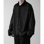 シャツ 「RUUBON」jacquard lace sheer shirt / ジャガード レース シアーシャツ メンズ レディース