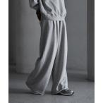 メンズ 「CALLNE」2tuck Cutoff Sweat Slacks / 2タックカットオフ スウェットスラックス（セットアップ対応）