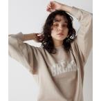 トレーナー スウェット 「THE PAUSE」ロゴスウェットプルオーバー レディース