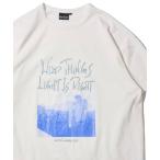 ショッピングis メンズ tシャツ Tシャツ 「WILD THINGS/ワイルドシングス」CLIMBING LIGHT IS RIGHT / シルケット天竺 フォトプリ