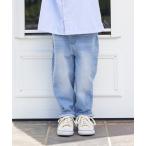 パンツ デニム ジーンズ ダメージ加工でこなれ感バルーンデニムパンツ キッズ