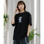 レディース tシャツ Tシャツ PUMA/プーマ×X-girl オーバーサイズTシャツ 半袖Tシャツ ロゴT ワンポイント 684307