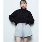 パンツ ボンディングショートパンツ レディース