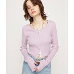 tシャツ CUT RIB SNAP TOPS カット リブ スナップ トップス レディース