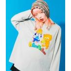 レディース tシャツ Tシャツ A'GEM/9 × .kom「PaRappa the Rapper/パラッパラッパー」ピグメント加工グラフィックプリン