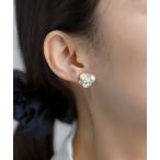 イヤリング パール×ビジューイヤリング レディース