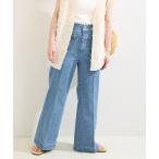 パンツ デニム ジーンズ レディース ローライズソフトフレアパチポケJEAN