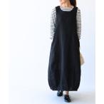 ワンピース リネン素材のワンピース