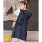 ショッピングフード カーディガン 「洗える」ポンチフードカーディガン レディース