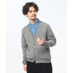 カーディガン DESHENG カシミヤ100% 12G 無地 カーディガン メンズ