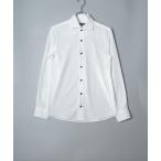 ショッピング接触冷感 シャツ 日本製 接触冷感 リサイクル ポリエステル ホリゾンタル カラー シャツ(GW) メンズ