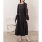 ワンピース フレアーカフスセミオケドレス レディース