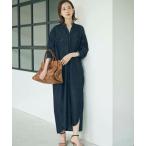 「URBAN RESEARCH ROSSO WOMEN」 長袖ワンピース「Leeコラボ」 FREE インディゴブルー WOMEN