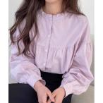 ブラウス シャツ パフスリーブシャツ レディース