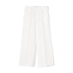 パンツ コットンシルクデニム ワイドストレートパンツ レディース