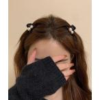 ヘアクリップ 2個セットパール ミニクリップ