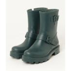 「JIMMY CHOO」 レインブーツ 37 グリーン レディース