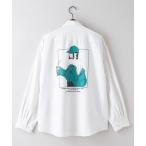 シャツ 「UNIIT/ユニット」 ガールズバックプリント ビッグシルエットシャツ メンズ レディース