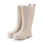 ショッピングレインブーツ 長靴 レインブーツ 配色 ライン ベーシック ロング レインブーツ レディース