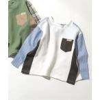 ショッピングＴシャツ tシャツ パッチワーク切り替えTシャツ キッズ 子供服 女の子