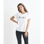 tシャツ ONESELF/ロキシー速乾UVカット付きボックスシルエットロゴプリントフィットネスカットソー レディース
