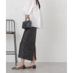 スカート スパンコールIラインスカート