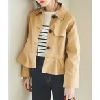 トレンチコート コート ２ＷＡＹペプラムショートトレンチコート レディース