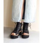 ショッピングブーツサンダル ブーツ 軽量│厚底レースアップブーツサンダル　7210115 レディース