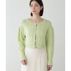 カーディガン コットンヤーンショートカーディガン レディース