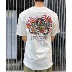 tシャツ VOLCOM/ボルコム Tシャツ 半袖Tee バックプリント ドラゴン AF312401 メンズ レディース
