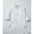 ショッピング麻 シャツ ブラウス メンズ COOLMAX フレンチリネン 7分袖シャツ