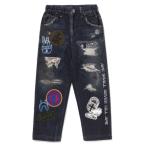 BAPE EMBLEM DENIM PRINT SWEAT PANTS K