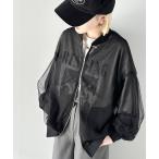  jacket blouson lady's now ...... feeling .....chu-ru× chiffon Layered sia- blouson 