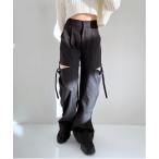  брюки слаксы женский 2WAY разрез дизайн брюки 105496