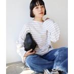 tシャツ OE天竺ボーダーBIGプルオーバー レディース