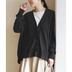 カーディガン 「人気の綿ニットに新アイテム登場！」 オーディナリー コットンニット カーディガン「ワイド」 レディース