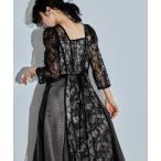 ショッピングパーティードレス ドレス スイッチングレースドレス パーティードレス 結婚式 同窓会 謝恩会 お呼ばれワンピース