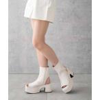 ブーツ WEGO/バルキーヒールブーツサンダル レディース