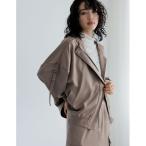 ブルゾン アウター 「2024SS COLLECTION」サテンフーディージップブルゾン レディース