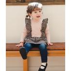 tシャツ 「お揃い」サッカー先染めギンガムチェックTシャツ キッズ 子供服 男の子 女の子