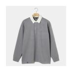  рубашка [Rosasen/GOLF] тень окантовка вязаный Rugger рубашка мужской 